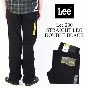 リー Lee #200 ストレート ジーンズ ダブルブラック (STRAIGHT LEG JEAN DOUBLE BLACK）