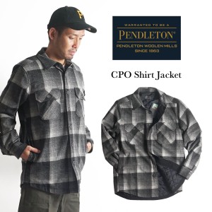 ペンドルトン PENDLETON CPOシャツジャケット チェック(メンズ S-XL ウールシャツ ウールジャケット キルティングライナー）