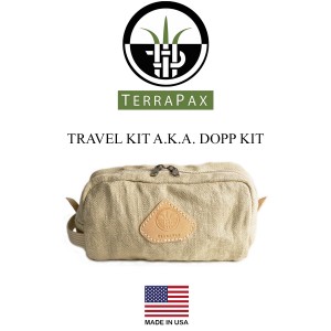 テラパックス TERRA PAX トラベルキット (メンズ レディース アメリカ製 米国製 ヘンプ 麻 レザー TRAVEL KIT トラベルポーチ ドップキッ