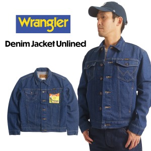 ラングラー Wrangler 74145PW デニムジャケット アンラインド ｜ メンズ S-XXL トラッカージャケット ジージャン Gジャン ブロークンデニ