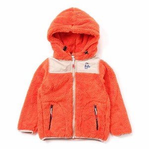 チャムス キッズエルモフリースフルジップパーカー CH24-1054 キッズ/子供用 フリース Kid’s Elmo Fleece Full Zip Parka クリアランスS