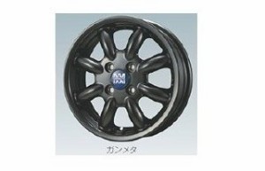 ダイハツ ムーヴキャンバス【LA800S LA810S】　アルミホイールセット(１４インチ・ミニライト)【ガンメタ】