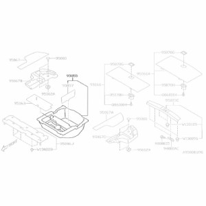 SUBARU (スバル) 純正部品 ボツクス アセンブリ サブ トランク リヤ フロア レヴォーグ 5Dワゴン 品番95055VA002