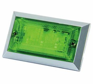 JETイノウエ LED3 ハイパワーフラットマーカーランプNEO 12/24V共用 グリーン/グリーン 534513