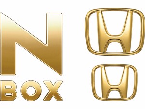 メール便可　純正アクセサリー　ホンダ　N-BOX　JF　H23.12〜　エクステリア　ゴールドエンブレム　N-BOX用　08F20TY0000E