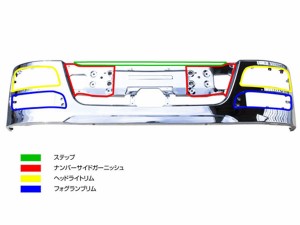 JETイノウエ　ヘッドライトリム　NEWスーパーグレートバンパー用　R/Lセット　510621