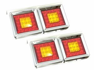 JETイノウエ　LEDテールランプ　DC24V専用　SD-2006　角型2連　525741　*トラック用品*