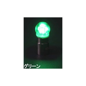 JETイノウエ　LEDバルブ　LED5　電球型バルブ　12V　BA15S　G18　グリーン　528713　*バルブ*