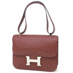 HERMES ｼｮﾙﾀﾞｰﾊﾞｯｸﾞ ｺﾝｽﾀﾝｽ24 □D刻印 ﾎﾞﾙﾄﾞｰ ｵｰｽﾄﾘｯﾁ 【中古】(57859)