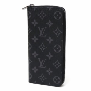 LOUISVUITTON 長財布 ジッピーウォレット・ヴェルティカル M62295 モノグラム・エクリプス 【中古】(64112)