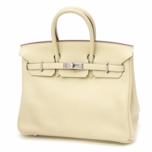 エルメス HERMES ハンドバッグ バーキン25 SV金具 □N刻印 ベージュ系 スイフト 【中古】(65779)