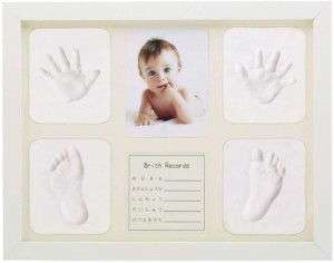 ベビーフレーム 手形 足形 フォトフレーム 足跡フレーム 新生児 置き掛け兼用 写真立て 赤ちゃん 出産祝い 内祝い ベビー記念品 出産祝い