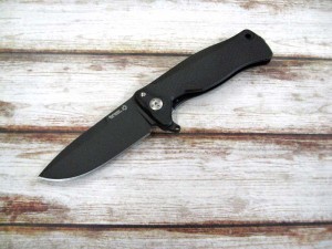 ●● ライオンスチール SR11A-BB  EDC 折り畳みナイフ ブラックスレイプナー鋼/ブラックアルミニウム ハンドル,lionSTEEL knife