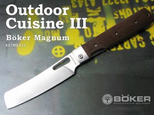 ●● ボーカー マグナム #01MB432 アウトドア キュイジーヌ3 フォールディングナイフ  BOKER Magnum【日本正規品】【レターパック便配送