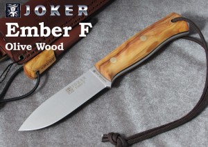 ●● ジョーカー CO123-P エンバー F オリーブ ファイヤースターター付 ブッシュクラフトナイフ,Joker EMBER FLAT BUSHCRAFT KNIFE OLIVE