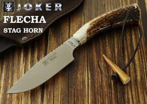 ジョーカー CC107 フレーチャ スタッグ シースナイフ アウトドア包丁,Joker Flecha Outdoor Kitchen Knife