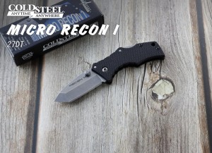 ● コールドスチール 27DT マイクロリーコン1 Tポイント,折り畳みナイフ ミニナイフ,COLD STEEL Micro Recon 1 Tanto Point【メール便配