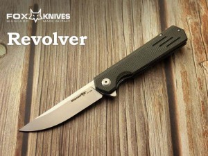 ブラック フォックス 01FX889 リボルバー マイカルタ ライナーロック 折り畳みナイフ,Black Fox Revolver Micarta Green folding knife