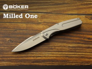 ボーカー マグナム 01SC083 ミルド ワン フレームロック 折り畳みナイフ,BOKER Magnum The Milled One Folding knife【レターパックプラ