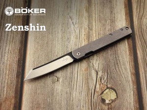 ボーカー プラス 01BO368 ゼンシン ステンレス フレームロック 折り畳みナイフ,BOKER Plus Zenshin Folding Knife【日本正規品】【レター