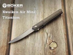 ボーカー プラス 01BO326 カイケン エアー ミニ チタン 折り畳みナイフ,BOKER Plus Kwaiken Air Mini Titan Folding Knife【日本正規品】