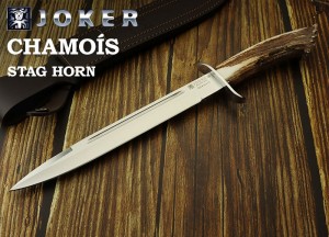 ●● ジョーカー CN31 シャモア クラウンスタッグ ハンティング シースナイフ,JOKER CHAMOIS HUNTING KNIFE