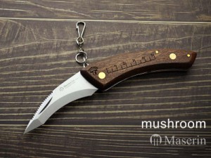 ●● マセリン マッシュルームナイフ ブビンガ 808LG 折りたたみナイフ Maserin mashroom Knife きのこ狩り 茸 キノコ【メール便配送可】