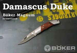 ●● BOKER Magnum/ボーカー マグナム #01MB946DAM ダマスカス デューク 折り畳みナイフ