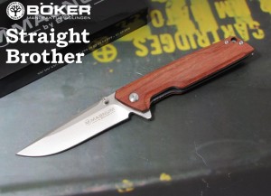 ●●ボーカー マグナム 01MB723 ストレート ブラザーウッド,折り畳みナイフ,BOKER Magnum Straight Brother Wood folding knife