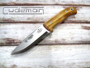 ●● クードマン CUD158L  ブッシュクラフト ナイフ BOHLER N690鋼/オリーブウッドハンドル アウトドア,Cudeman BUSHCRAFT Knife