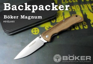 ●● ボーカー マグナム 01EL605 バックパッカー フォールディングナイフ BOKER【日本正規品】【メール便発送可】