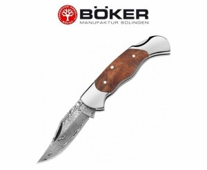 ●● ボーカー BOM788 マグナム ロックバック ダマスカス鋼 折畳みナイフ BOKER