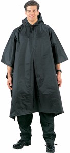 ●● ロスコ/ROTHCO GI レインコート ポンチョ 雨合羽 カッパ ブラック 4958【メール便配送可】