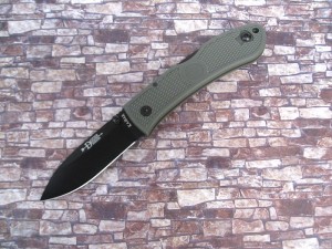 ケーバー/KA-BAR KA4062FG ドージア フォールディング ハンター ブラック直刃/フォリアージュグリーン ハンドル 折り畳みナイフ【日本正