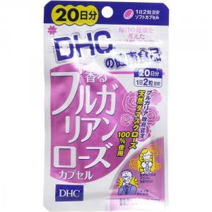 ＼ポイント消化！／ 【5個セット】 DHC 香るブルガリアンローズカプセル 20日分 40粒入 サプリメント サプリ ローズ 薔薇 ニオイ 香り 加