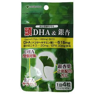 DHA　+　イチョウ葉 40　CP ヘルシータイム　 三共堂漢方