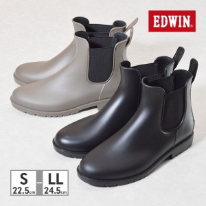 エドウィン レディース サイドゴア レインブーツ EDWIN 51333 BL OAK BL1 防水 雨