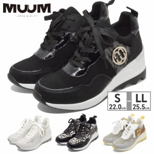 ムーム スニーカー レディース 2101 レースアップ スニーカー 新作 送料無料 LACEUP SNEAKER BL WH