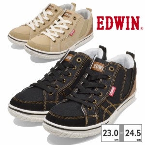 エドウィン スニーカー レディース ミドルカット EDWIN EDW-4649 新作