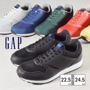 ギャップ スニーカー レディース メンズ GAP ランニングスタイル クッション性 レトロ メッシュアッパー