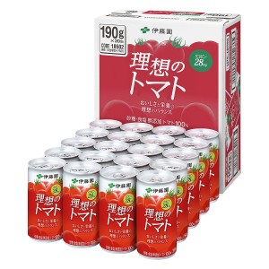 トマトジュース 伊藤園 理想のトマト 190g×20缶×2ケース