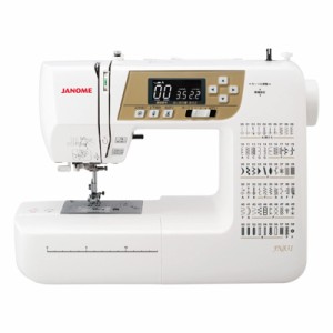 ジャノメ JANOME ミシン 電動ミシン プログラム自動糸切り機能付きコンピューターミシン フットコントローラー ワイドテーブル ハードカ