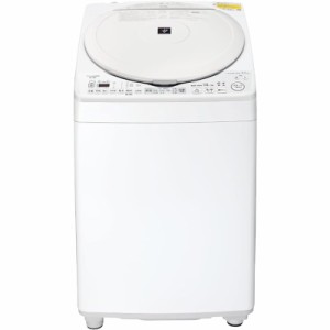 シャープ SHARP 穴なし槽 洗濯乾燥機 ES-TX8H-W ホワイト系