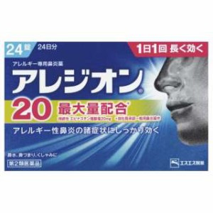 【第2類医薬品】 エスエス製薬 アレジオン20 24錠 【送料込/メール便発送】【セルフメディケーション節税対象品】