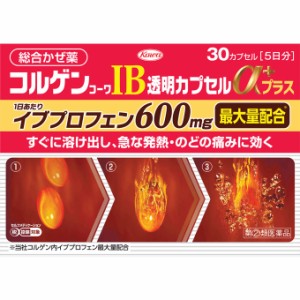 【第(2)類医薬品】 興和 コルゲンコーワIB透明カプセルαプラス 30カプセル 【送料込/メール便発送】【セルフメディケーション節税対象品