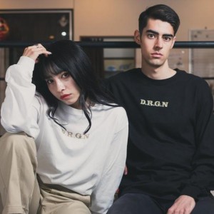 D.R.G.N マスクプリントロングスリーブTシャツ 【送料込/メール便発送】