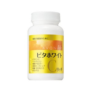 AVON エイボン ライフ ビタホワイトC リッチ 300mg×300粒 【送料込/メール便発送】