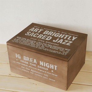 木箱 収納ボックス ふた付き No.6 ウッドボックス ダークブラウン 収納ケース 日本製 BREAブレア