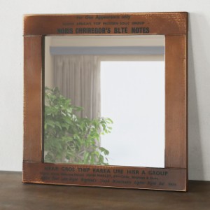 壁掛け ミラー 鏡 ウォールミラー おしゃれ 木製 アンティーク ダークブラウン 角型 壁面インテリア BREAブレア