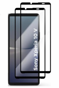 【２枚セット】【ゆうパケット発送】SONY Xperia10 V mk5 SO-52D SOG11 フルグルー 2.5D エッジ ガラス マーク5 保護フィルム 全面接着 0